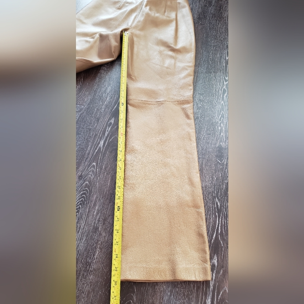 Spieger leather brown pants size 6 - Picture 10 of 10